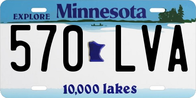 MN license plate 570LVA