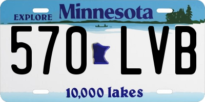 MN license plate 570LVB