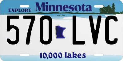 MN license plate 570LVC
