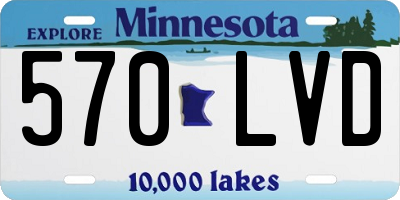 MN license plate 570LVD