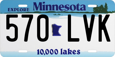 MN license plate 570LVK