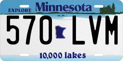 MN license plate 570LVM
