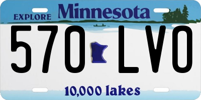 MN license plate 570LVO