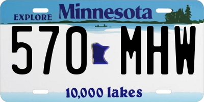 MN license plate 570MHW