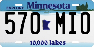 MN license plate 570MIO