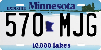MN license plate 570MJG