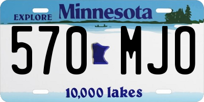 MN license plate 570MJO