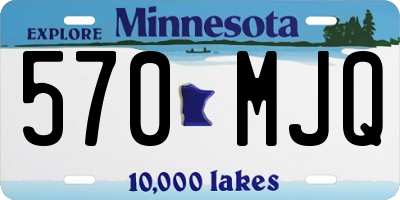 MN license plate 570MJQ