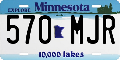 MN license plate 570MJR