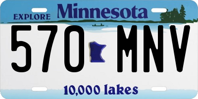 MN license plate 570MNV