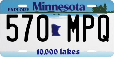 MN license plate 570MPQ