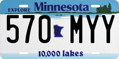 MN license plate 570MYY