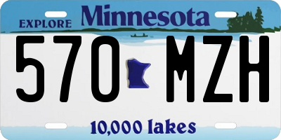 MN license plate 570MZH