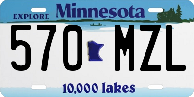 MN license plate 570MZL