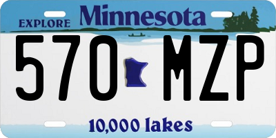 MN license plate 570MZP