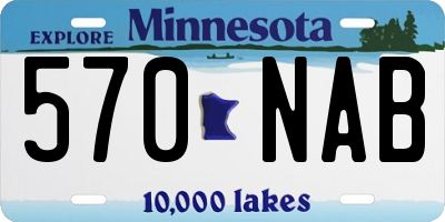 MN license plate 570NAB