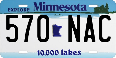MN license plate 570NAC