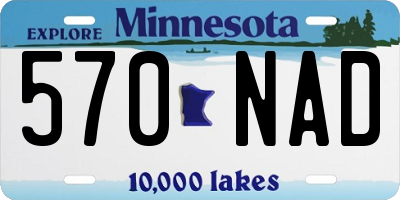 MN license plate 570NAD