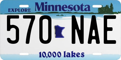 MN license plate 570NAE