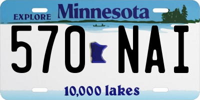 MN license plate 570NAI