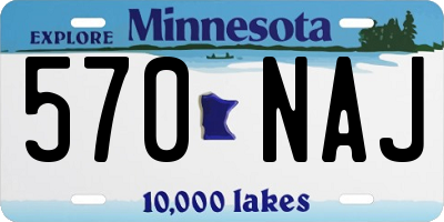 MN license plate 570NAJ