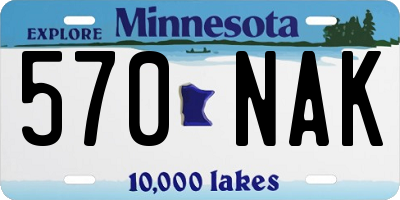 MN license plate 570NAK