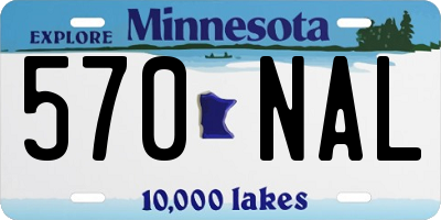 MN license plate 570NAL
