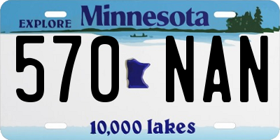 MN license plate 570NAN