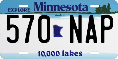 MN license plate 570NAP