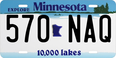 MN license plate 570NAQ