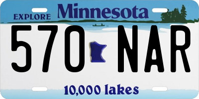 MN license plate 570NAR