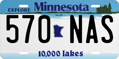 MN license plate 570NAS