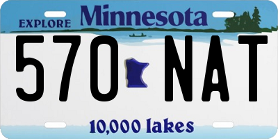 MN license plate 570NAT