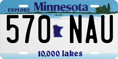 MN license plate 570NAU