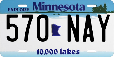 MN license plate 570NAY