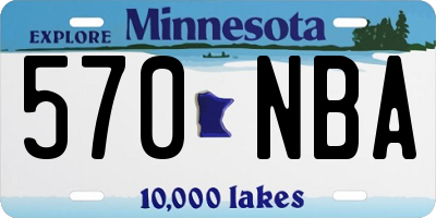 MN license plate 570NBA