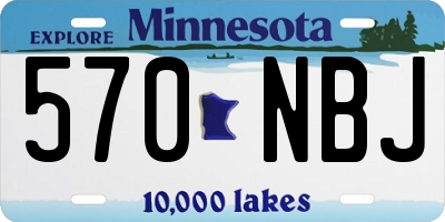 MN license plate 570NBJ