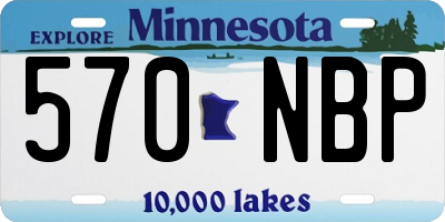 MN license plate 570NBP