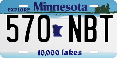 MN license plate 570NBT