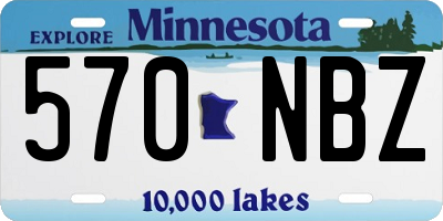 MN license plate 570NBZ