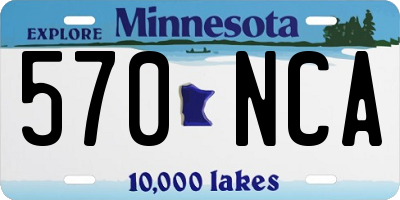 MN license plate 570NCA