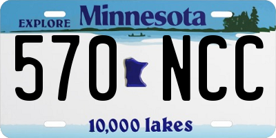 MN license plate 570NCC