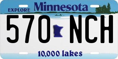 MN license plate 570NCH
