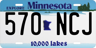 MN license plate 570NCJ