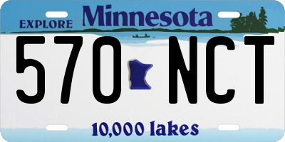 MN license plate 570NCT