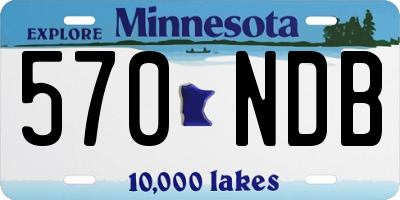 MN license plate 570NDB