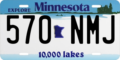 MN license plate 570NMJ