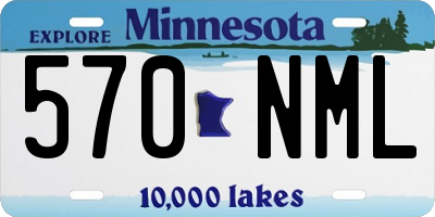 MN license plate 570NML