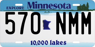 MN license plate 570NMM