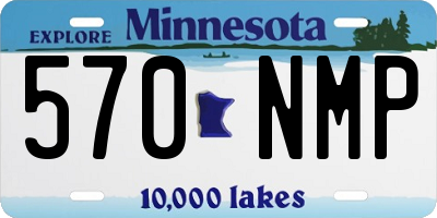 MN license plate 570NMP
